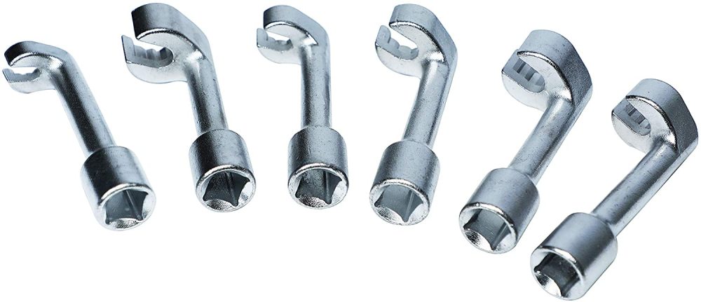 1/2" Dr. Diesel Injection Line Wrench Flare Nut Crowfoot Injector Socket