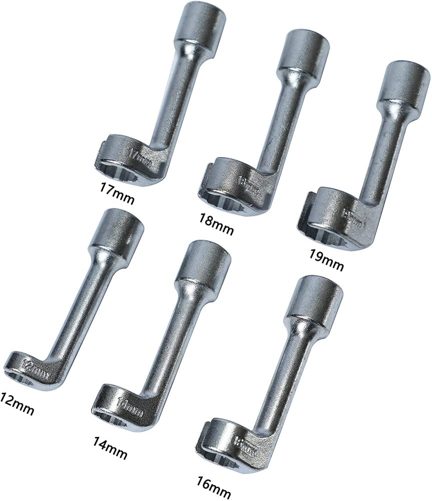 12-19mm 6pc 1/2" Dr. 12pt Diesel Injector Line Sockets BMW AUDI Fuel Line Remover Kit