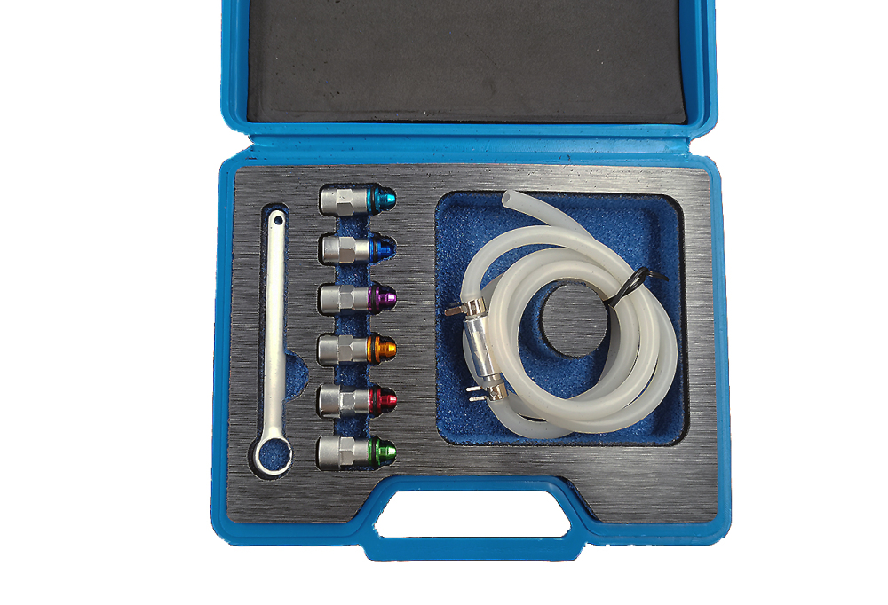 Brake Bleeder Wrench Set with Non-Return Check Valve & 12 Point 7-12mm Sockets for Brake Bleeding & Hydraulic Clutch Systems