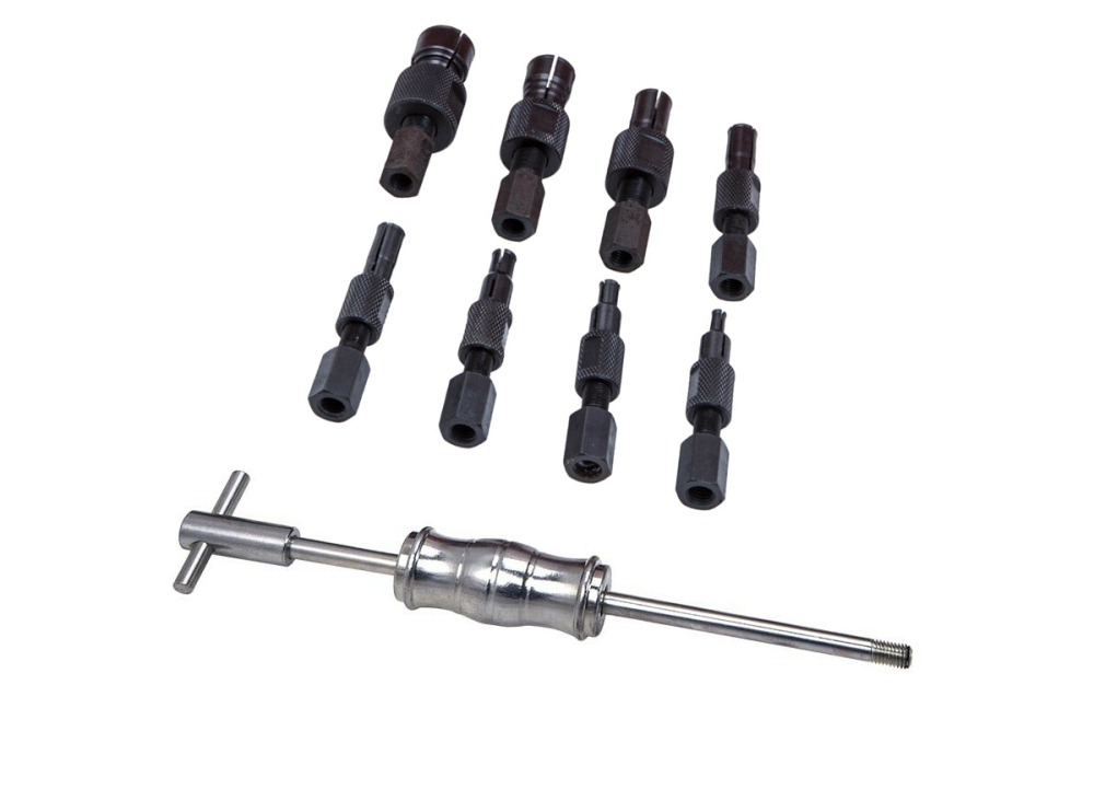 9pc 9-34mm Blind Hole Inner Bearing Puller Remover Slide Hammer Internal Tool Kit
