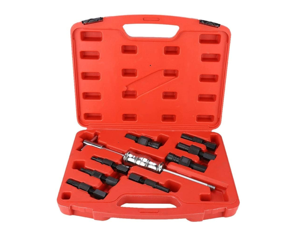 9pc 9-34mm Blind Hole Inner Bearing Puller Remover Slide Hammer Internal Tool Kit