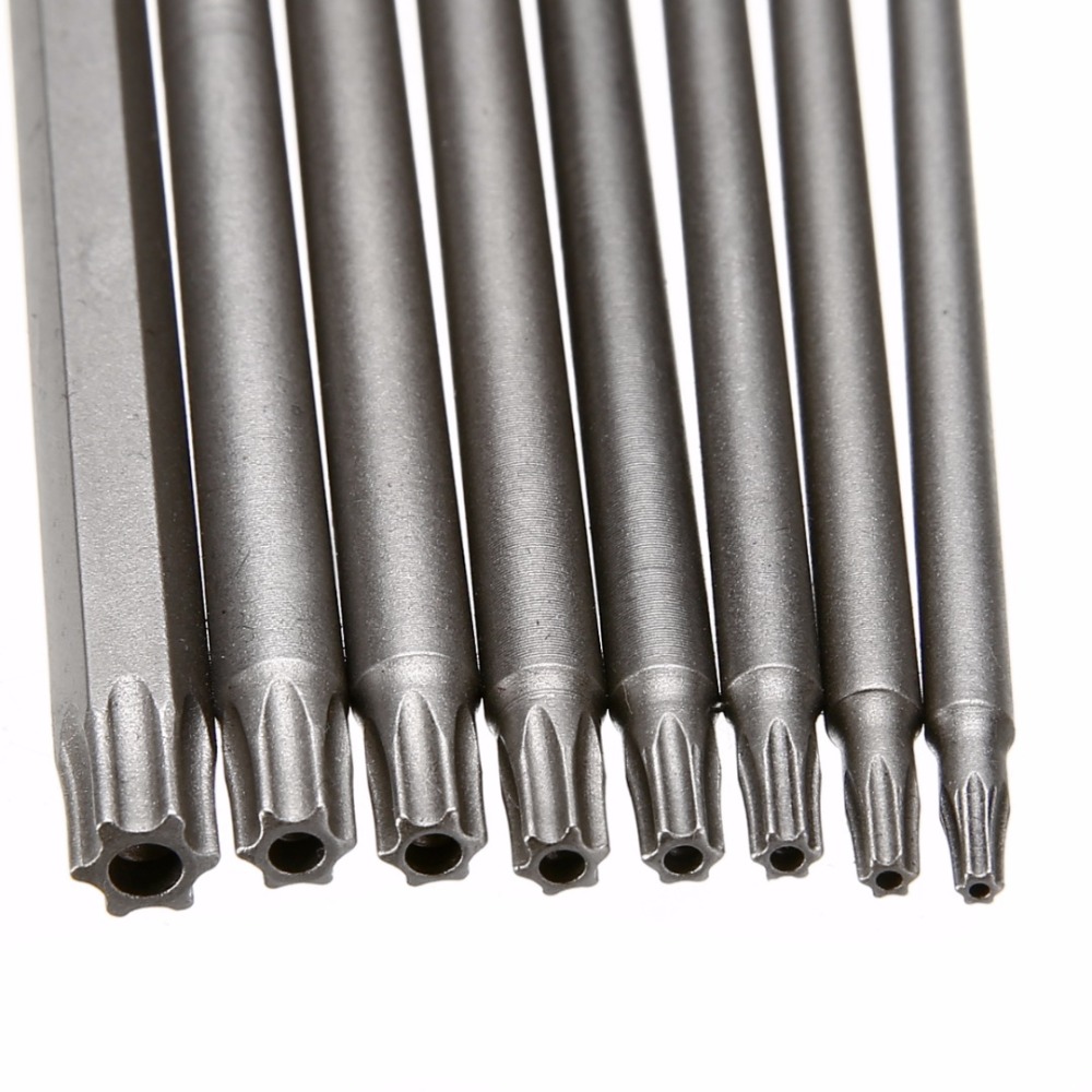 150mmL S2 Steel Magnetic Torx Head Screw Driver Security Tamper Proof Star 1/4" Quick Change Shank
