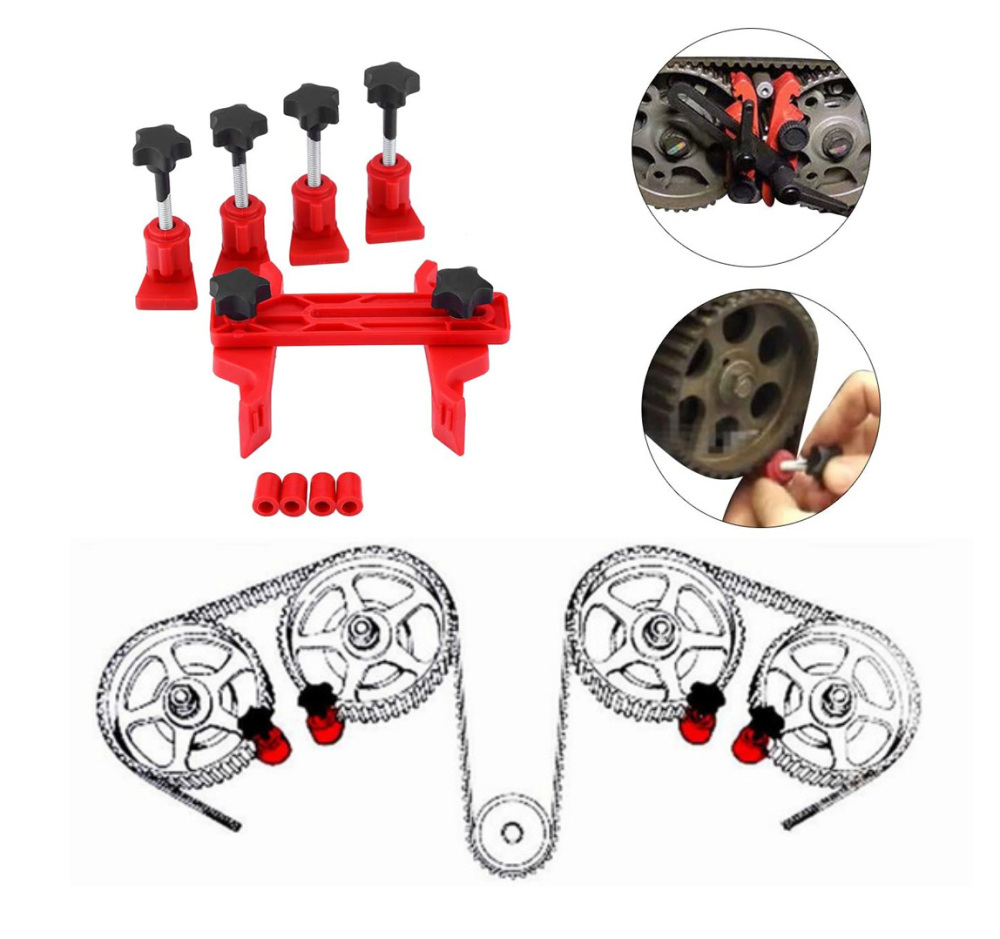 Master Timing Gear Clamp Set - Holds Valve Timing - Single, Dual or Quad Overhead Cam