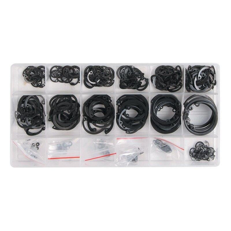 300pc 3-32mm 18 Metric Sizes Internal Circlip Snap Ring Assortment