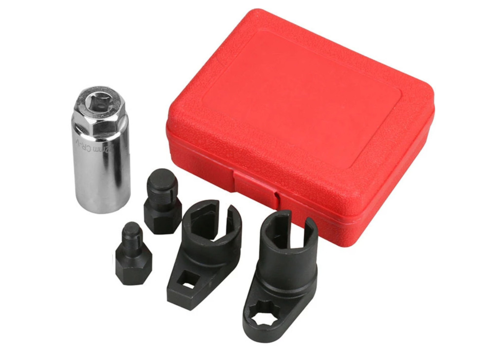 5pc 22mm Oxygen Sensor Socket Removal Thread Chasers Set