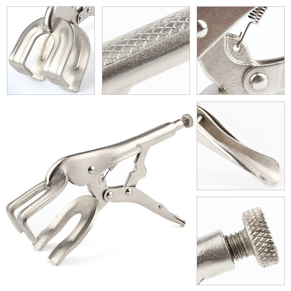 Welding Locking U-Clamp U Shape Locking Pliers Sheet Metalworking Auxiliary Tool