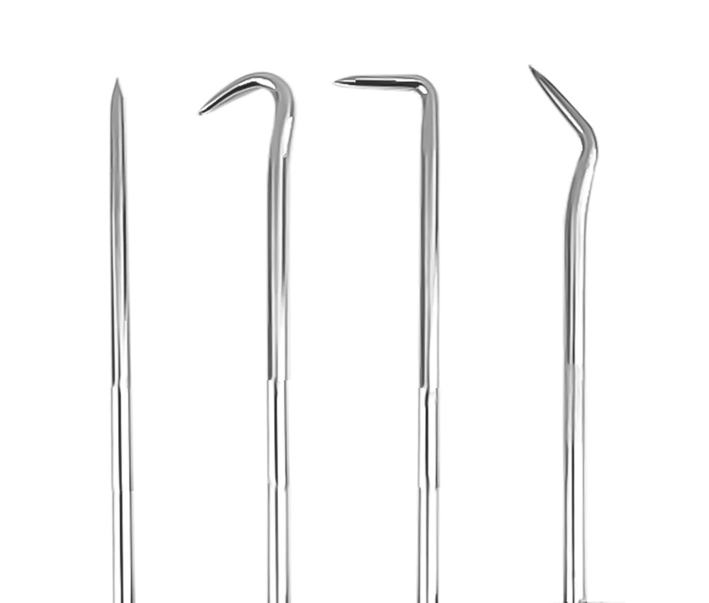 4pc Hook & Pick Set Scribe Seal Puller O Ring Remover