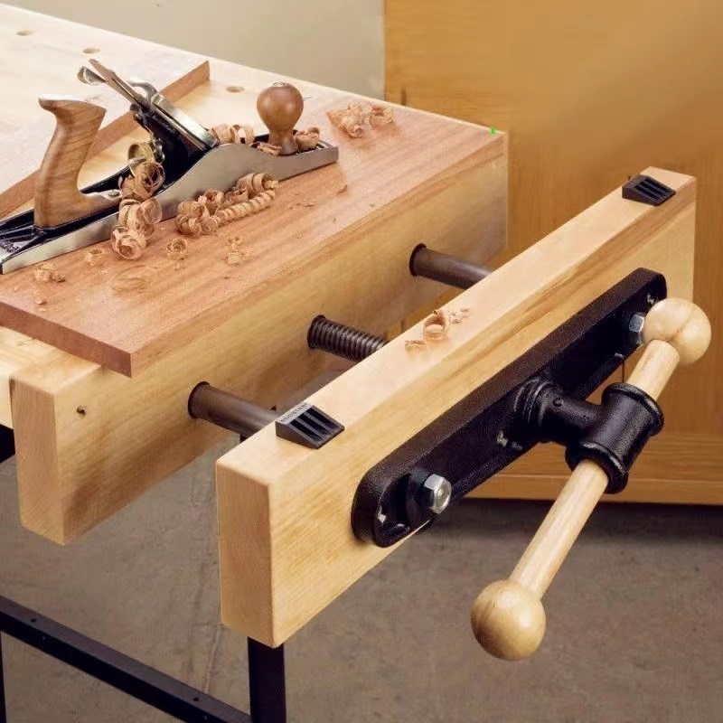 Woodstock Cabinet Maker's Front Vise Bench Vice 7" Steel & Cast Iron Structure