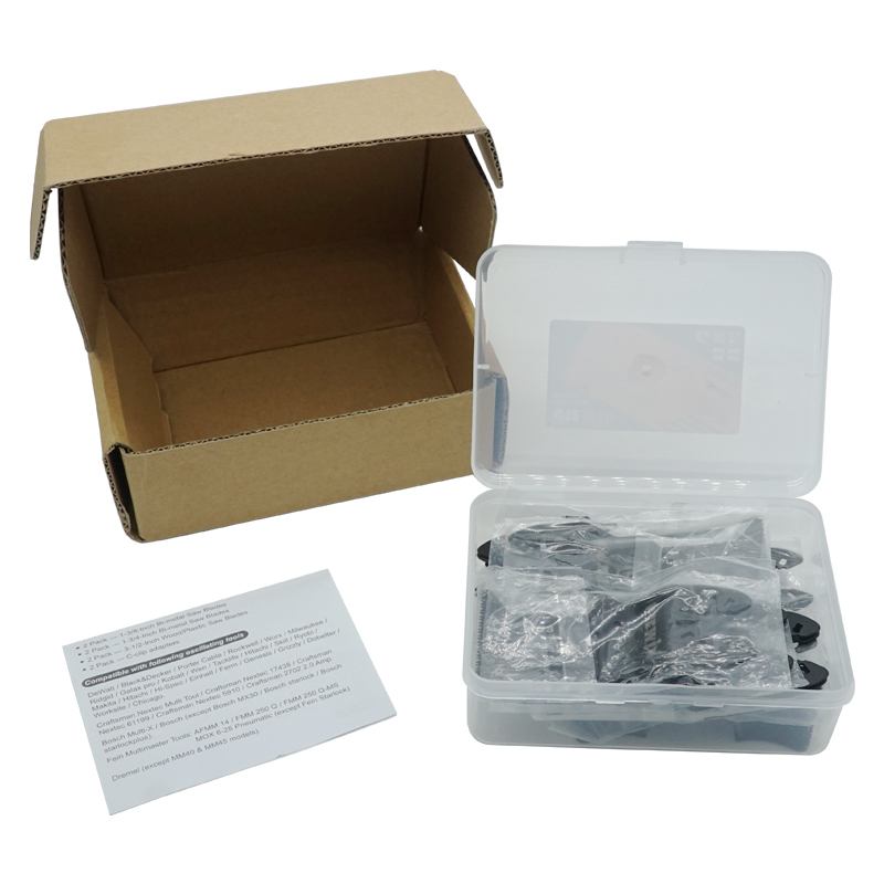 Usewin 23pc Oscillating Saw Blades Set for Quick Release Multi-tool, Metal/Wood BIM HCS Blades