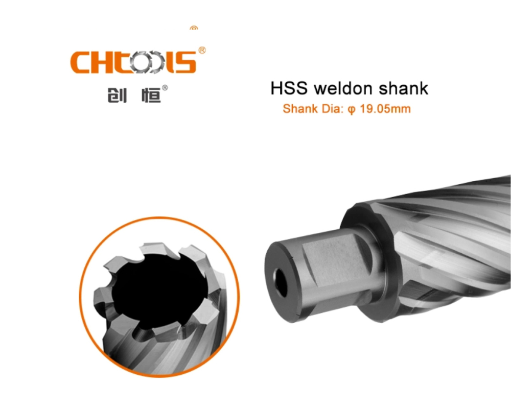 M2AL HSS Magnetic Drill Broach Annular Cutter 50mm Cut Depth 3/4" Weldon Shank