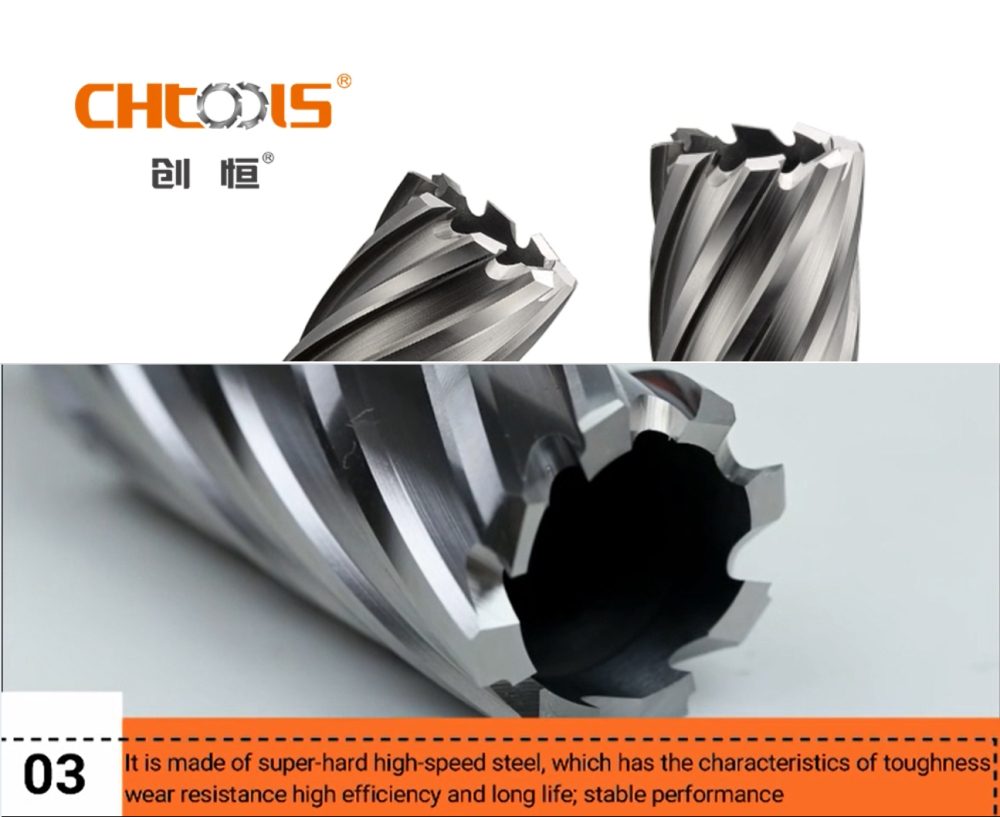 M2AL HSS Magnetic Drill Broach Annular Cutter 50mm Cut Depth 3/4" Weldon Shank