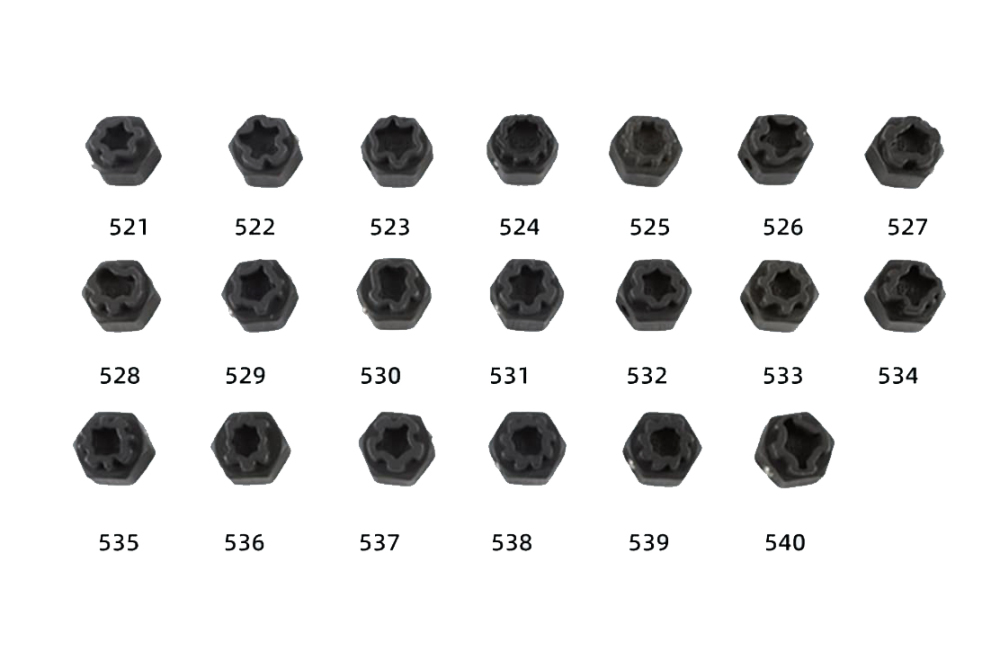 1/2" Dr 22pc Speical Shape Anti-theft Locking Wheel Nut Key Set-VAG UP Polo Gulf
