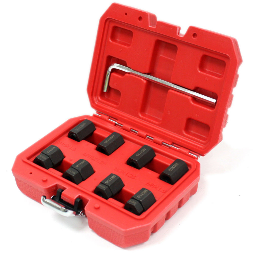9pc Stud Remover & Installer Nut & Bolt Socket Tool M6 M8 M10 Thread Kit