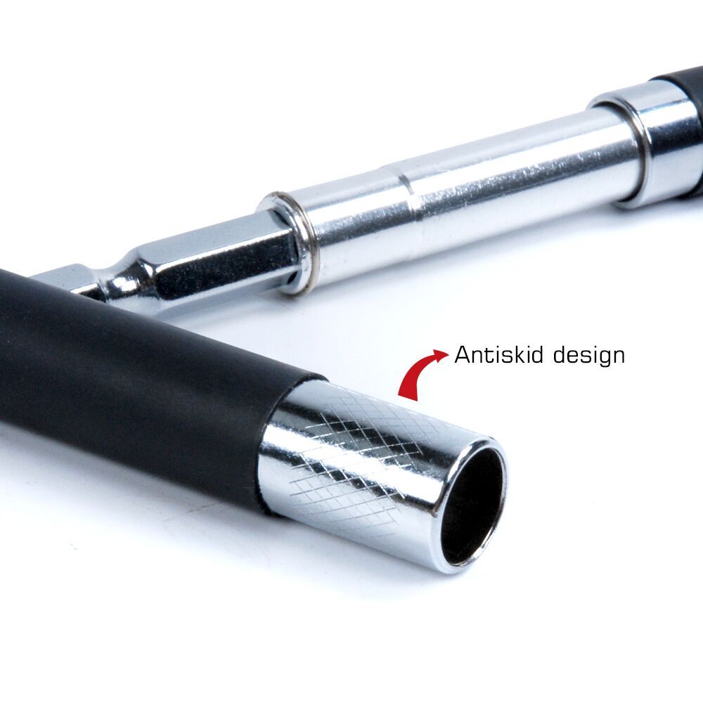 120-200mm Telescopic Magnetic Drive Sleeve Guide 1/4″ Hex Bits Extends Holder