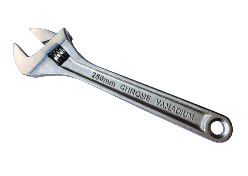 Sheffield S016910 10"/250mm Cr-V Steel Adjustable Wrench Shifter Max. 37mm Wide Open Jaw