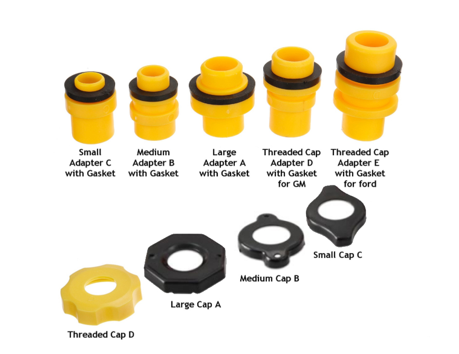 15pc Car Radiator Coolant Refill Funnel Kit Cooling System Tool