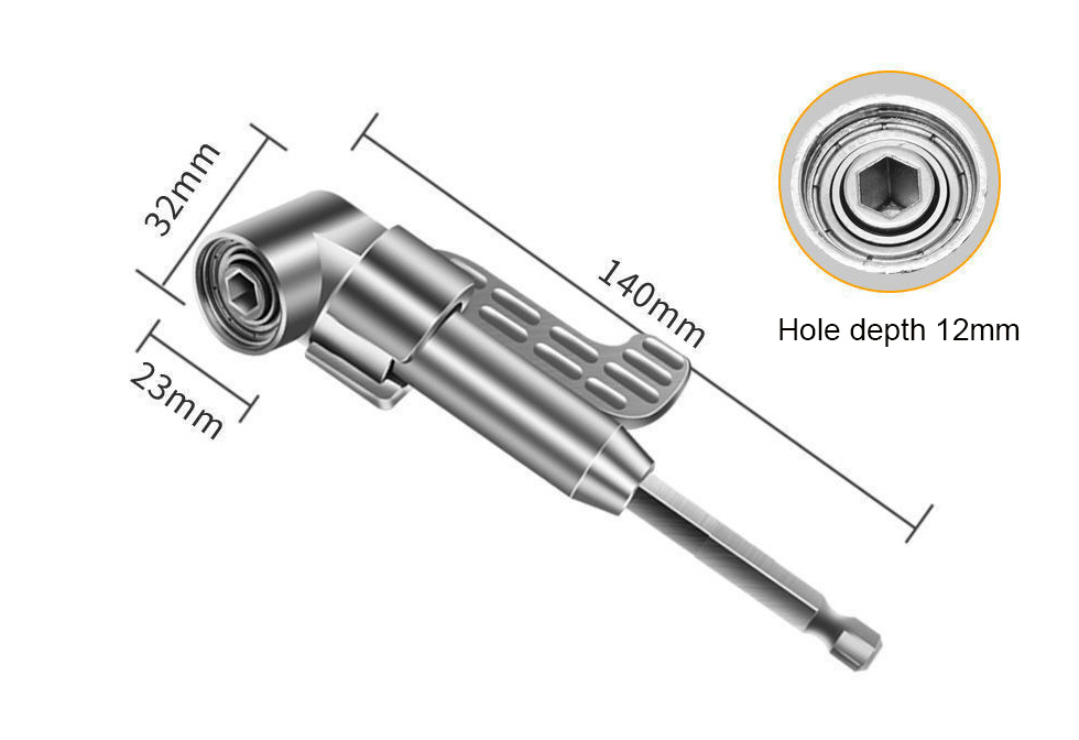 105 Degree Angle Screw Socket Holder Power Drill Adapter