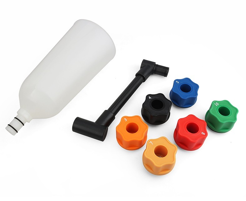8pc Oil Funnel & Adapter Set Swivel Angle Extension Thread & Bayonet Adapters