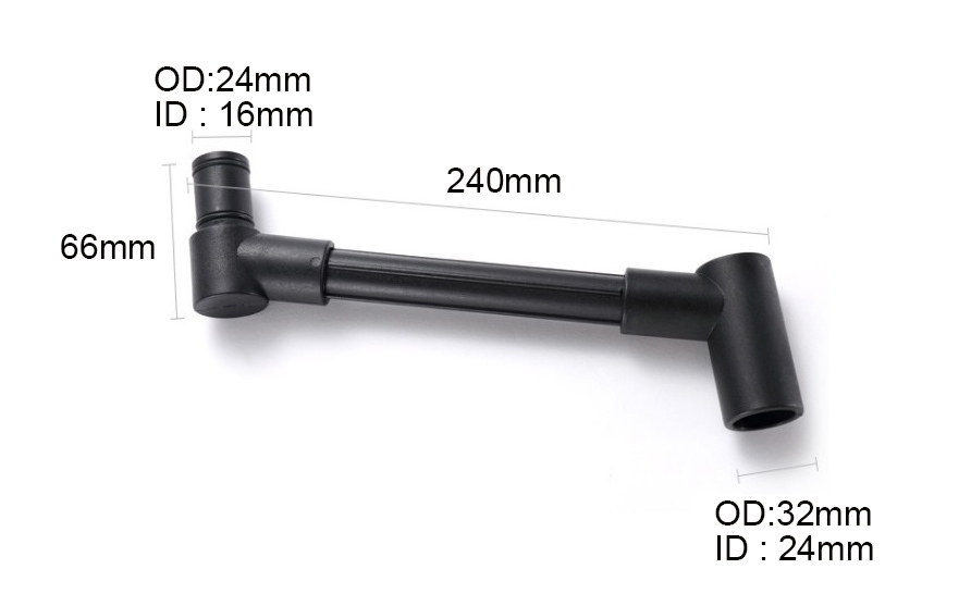 8pc Oil Funnel & Adapter Set Swivel Angle Extension Thread & Bayonet Adapters