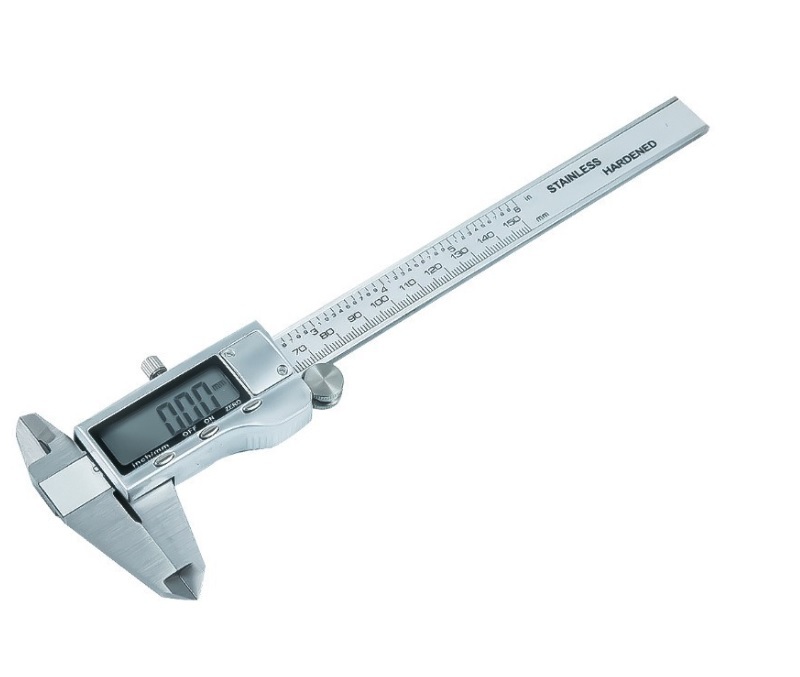 0.01mm Accuracy Digital Stainless Steel Vernier Caliper with Large LCD Window 6"/8"