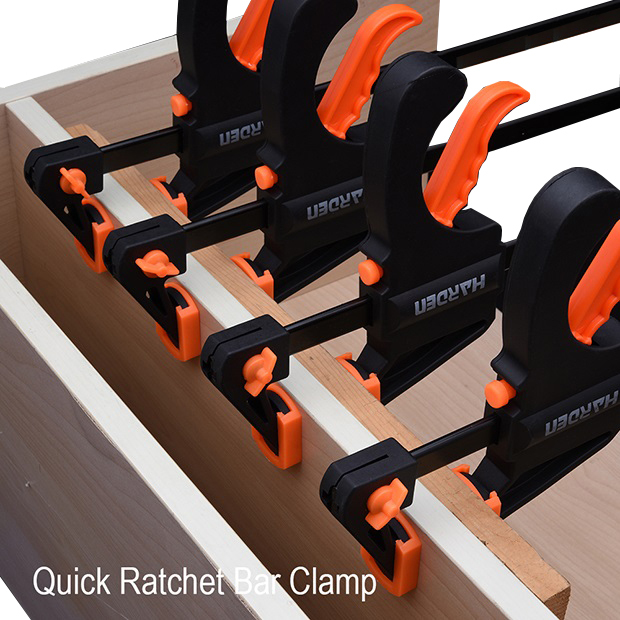 2pc-pack Trigger-operated Quick Ratchet Bar Clamp Spreader Size: 4"/6"/8"/12"/24"