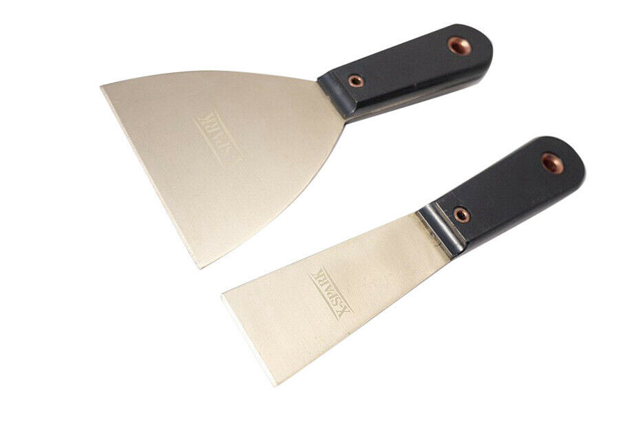 Al-Br Brass Spark Proof Non-Sparking Putty Knife Scraper PVC Handle