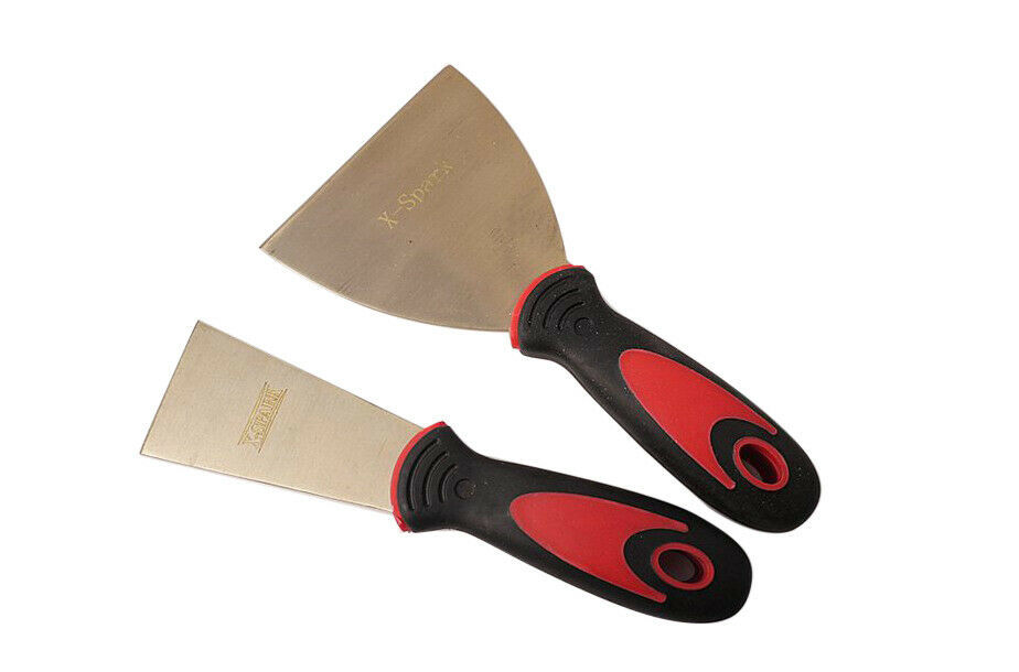 Al-Br Brass Spark Proof Non-Sparking Putty Knife Scraper Soft Grip Handle 3"/4"