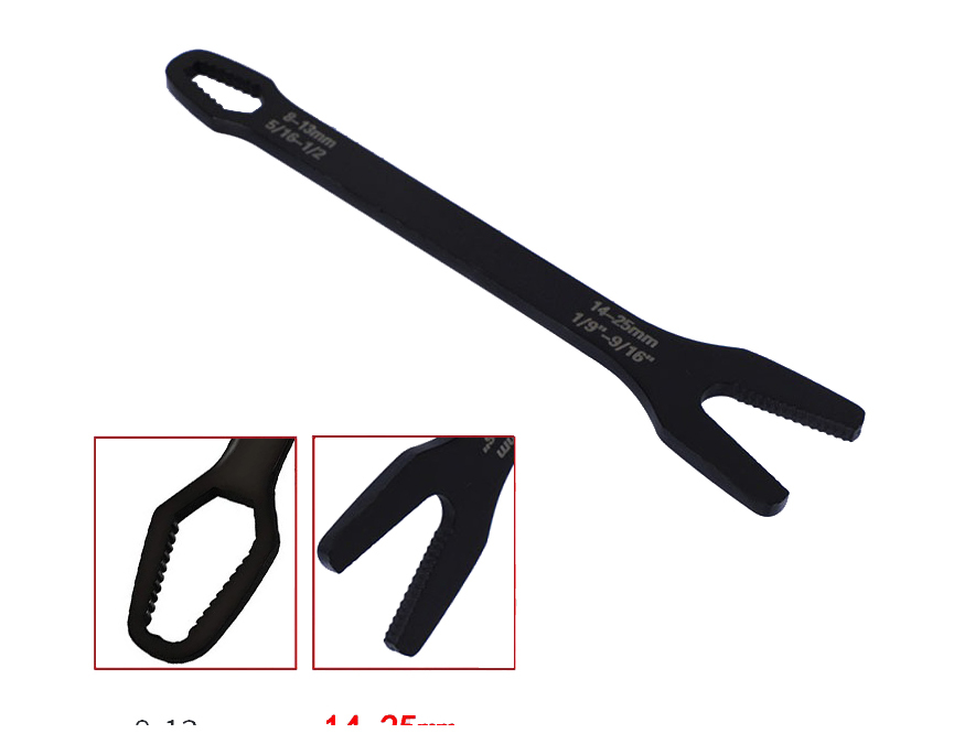 Double End Multifunctional Universal Spanner Self-tightening Adjustable Wrench