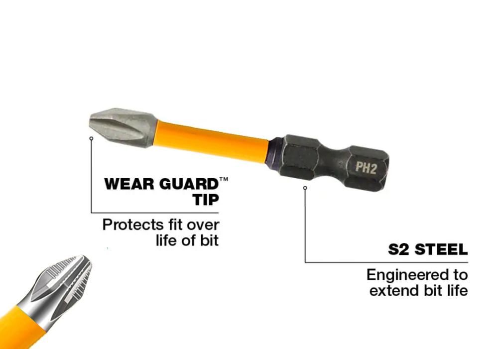 S2 Steel Anti Slip Impact Magnetic Power Screw Driver Bit Option: Ph/Pz/50/100/150mm
