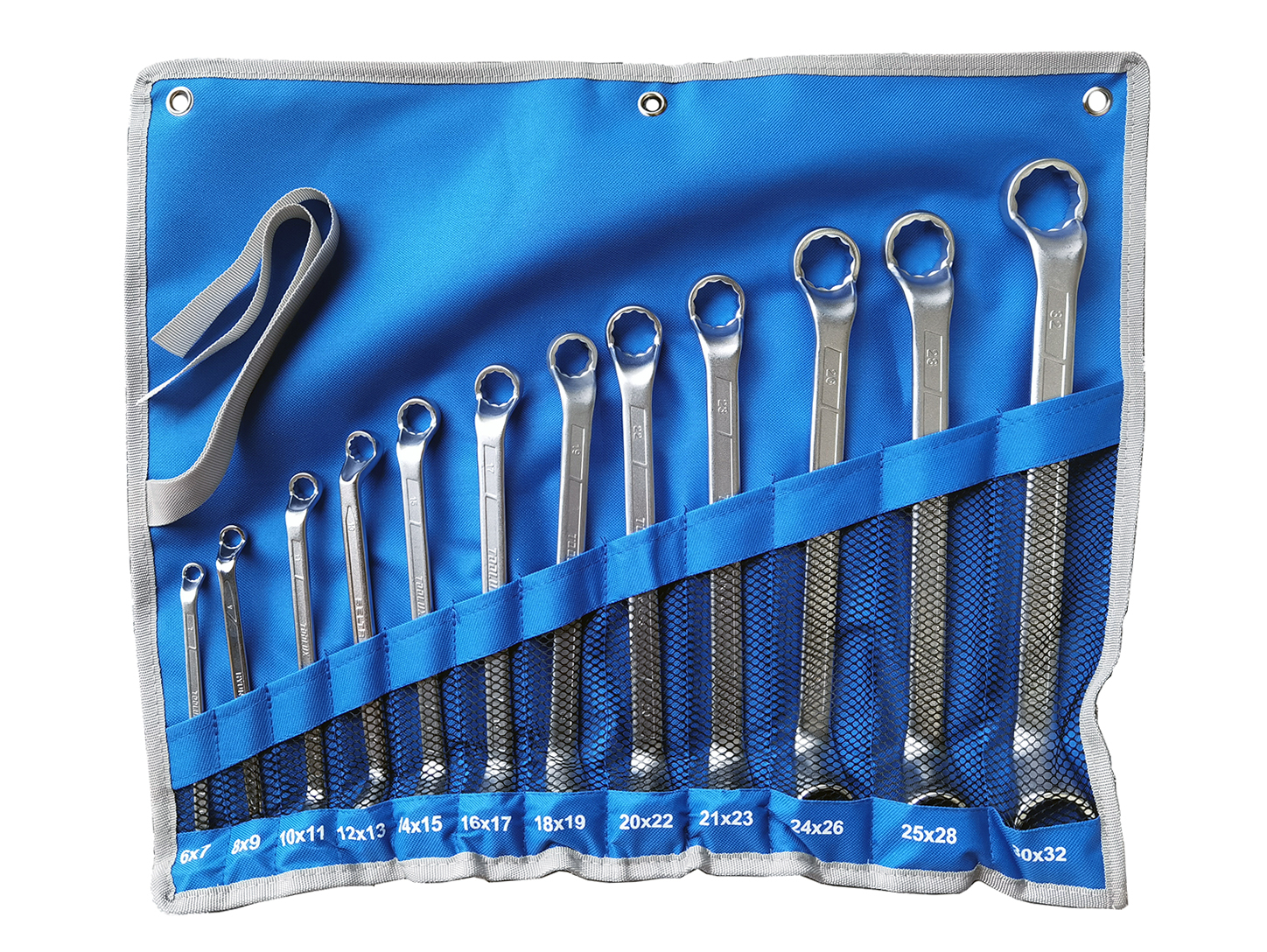 Canvas Roll Pouch Display & Storage for Double Open/Offset Ring Spanner
