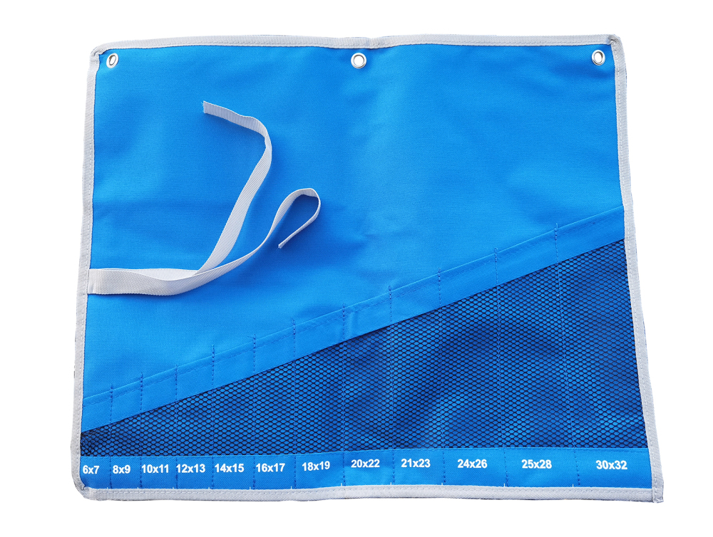 Canvas Roll Pouch Display & Storage for Double Open/Offset Ring Spanner