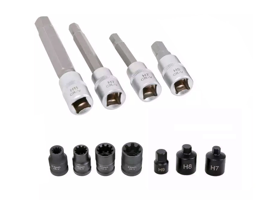 11pc Brake Caliper Socket & Bit Set for Audi BMW Mercedes-Benz Porsche VW