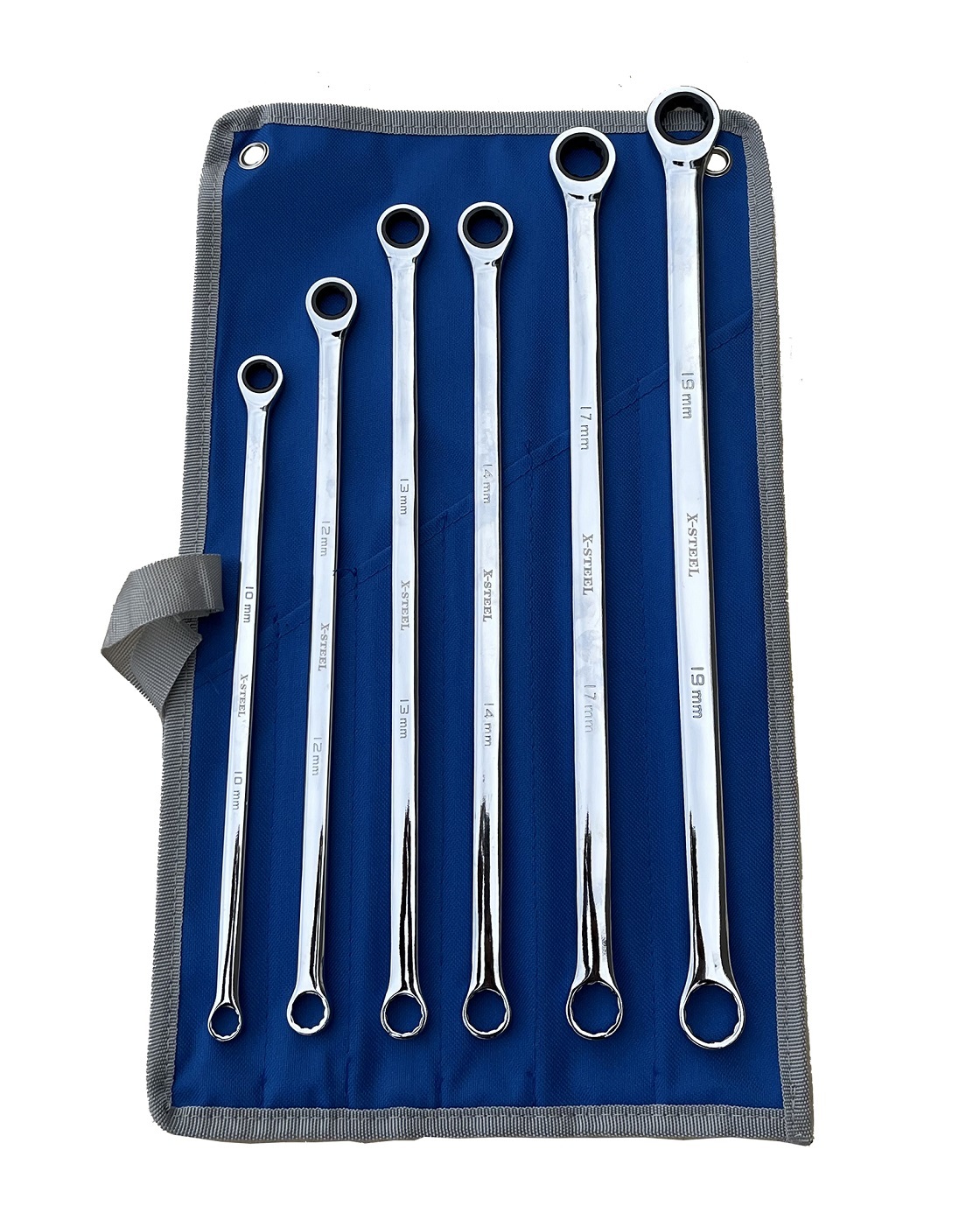 Cr-V Aviation Extra Long Ratchet Gear Spanner Wrench Set
