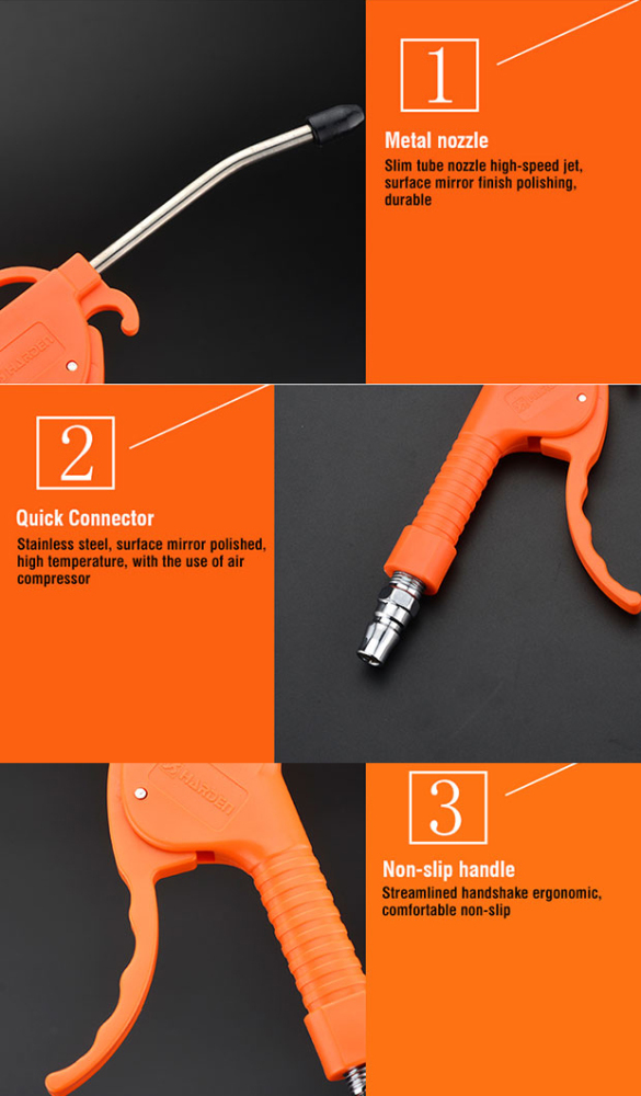 High Pressure Air Blow Gun Dust Water Blower 110mm/300mm