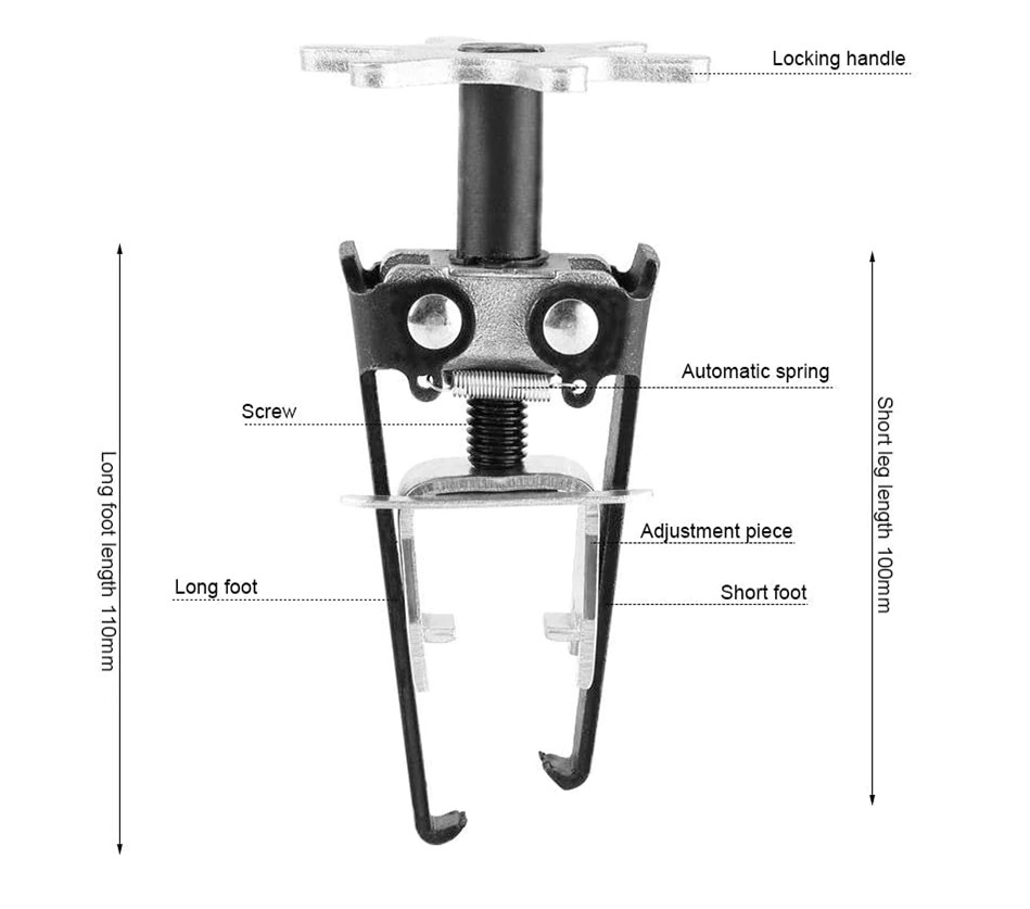 Universal Overhead Valve Spring Compressor Retainers Dial Adjustment Knob Action