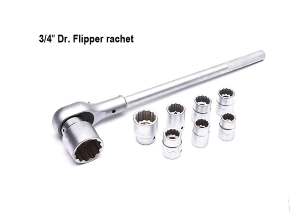 Harden 510827 27pc 3/4" Dr. 12PT Double Hex 19-60mm Socket Set