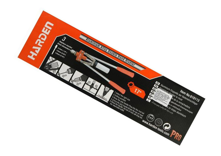 Double Handle Hand Riveter for 3.2mm,4mm,4.8mm Rivets