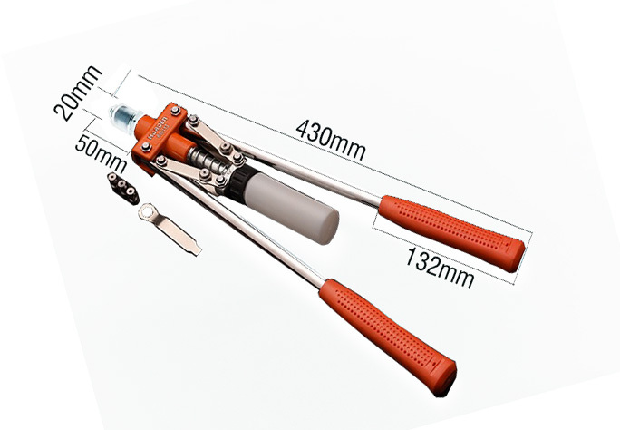 Double Handle Hand Riveter for 3.2mm,4mm,4.8mm Rivets