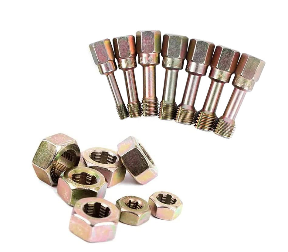 15pc Metric Thread Chaser Set Universal Taps & Dies Rethreading Restorer File Tool