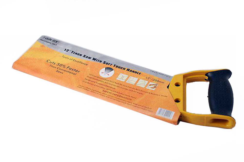 12" Tenon Saw Teflon Coated Basic Mitre Hand Saw Woodworker Soft Touch Handle