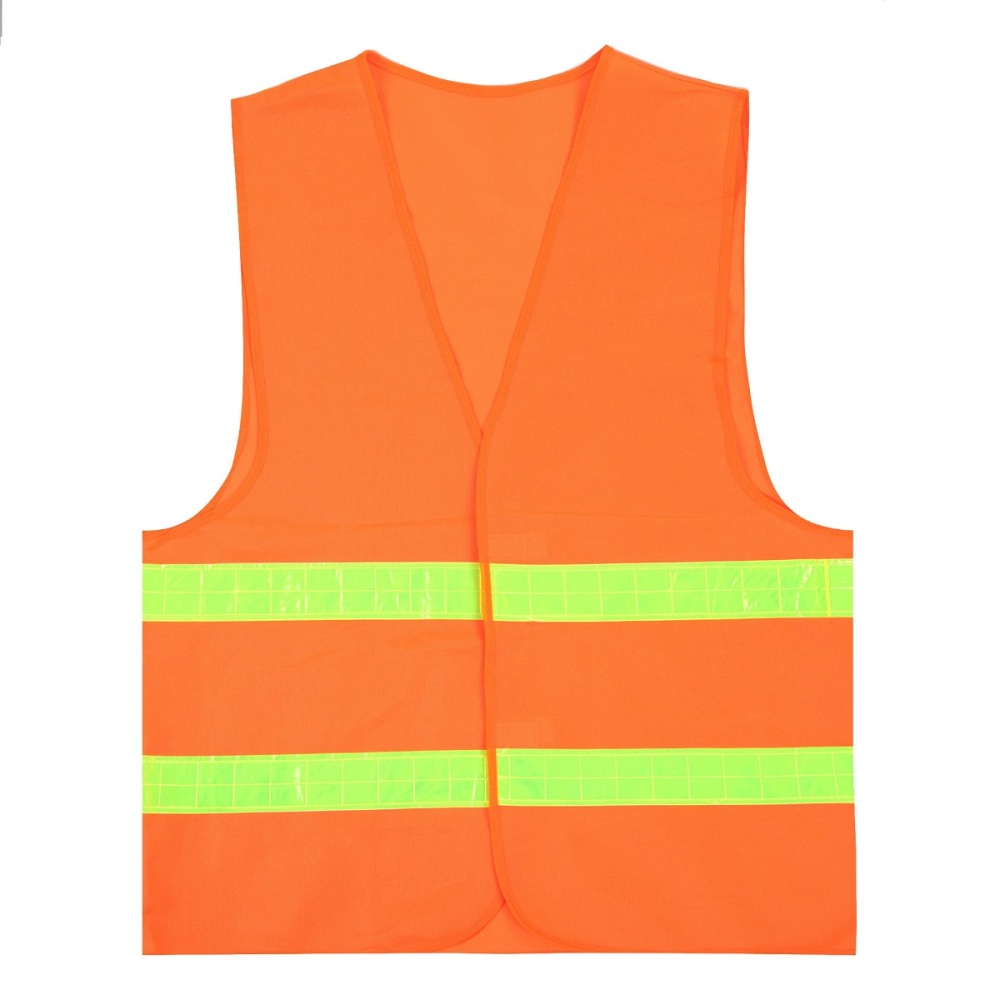Hi Vis Safety Vest Reflective double Strips Work Jacket High Visibility