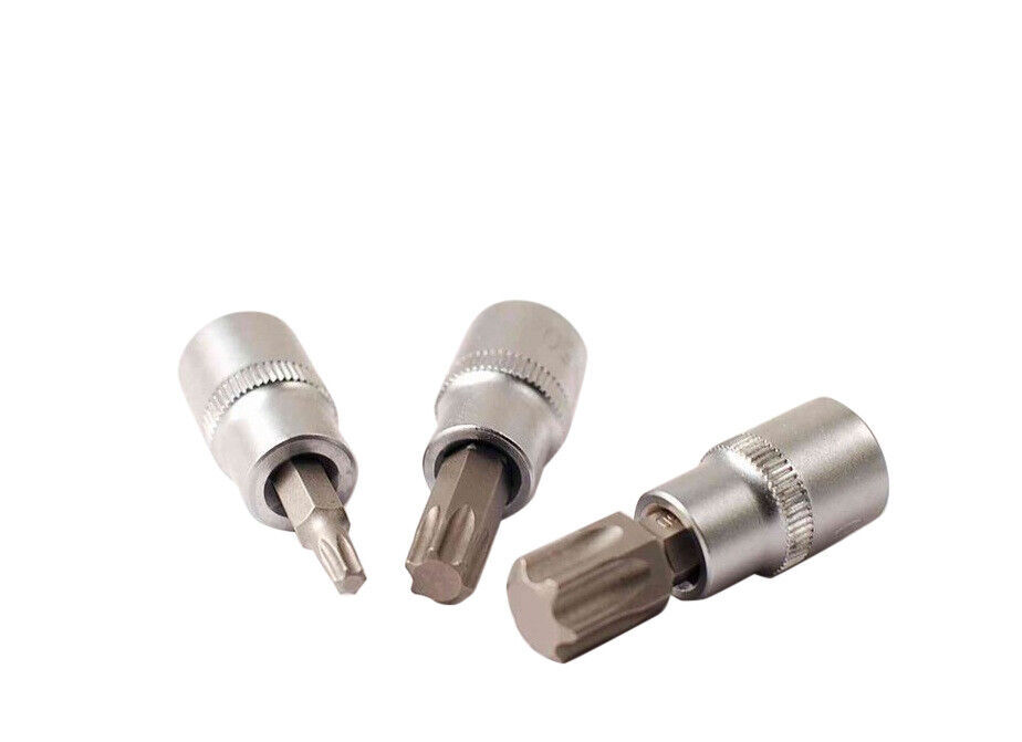 11pc Torque Torx Socket Bits: T10-15-20-25-27-30-40-45-50-55-60