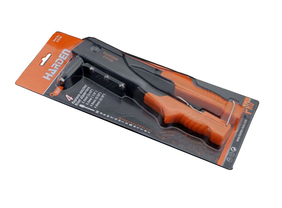 10.5"/260mm Hand Riveter Gun Rivet Pliers 45mm Long Nose 4 Nozzle Fit 2.4,3.2,4.0,4.8 Rivets