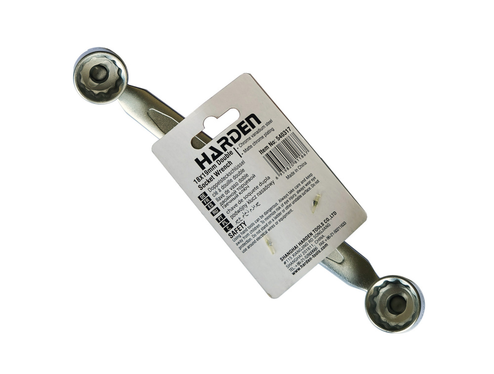 Hinged Swivel Flex Double Head Socket Saltus Wrench for Confined Area