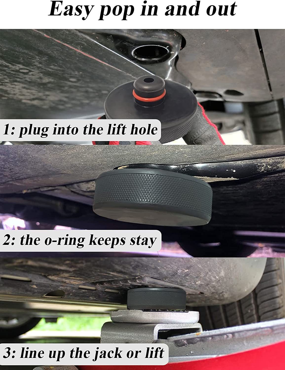 4pc Tesla Model Y Model 3 Jack Pad Floor Jack Pad Adapter Puck Jack Lift Pad