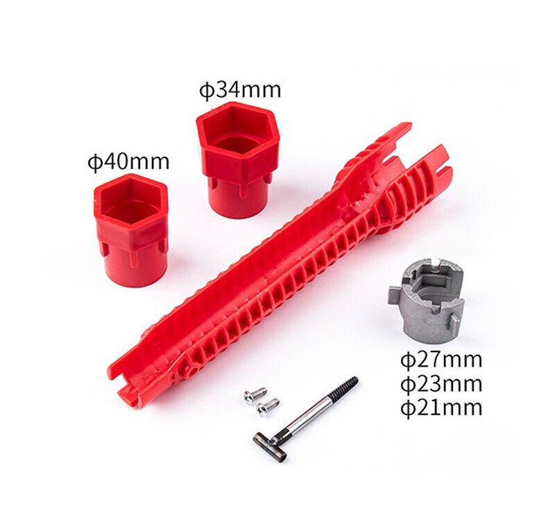 8-in-1 Multi Purpose Basin Sink Wrench Faucet Nut Remover & Bolt Extractor Double-head Plumbing Wrench