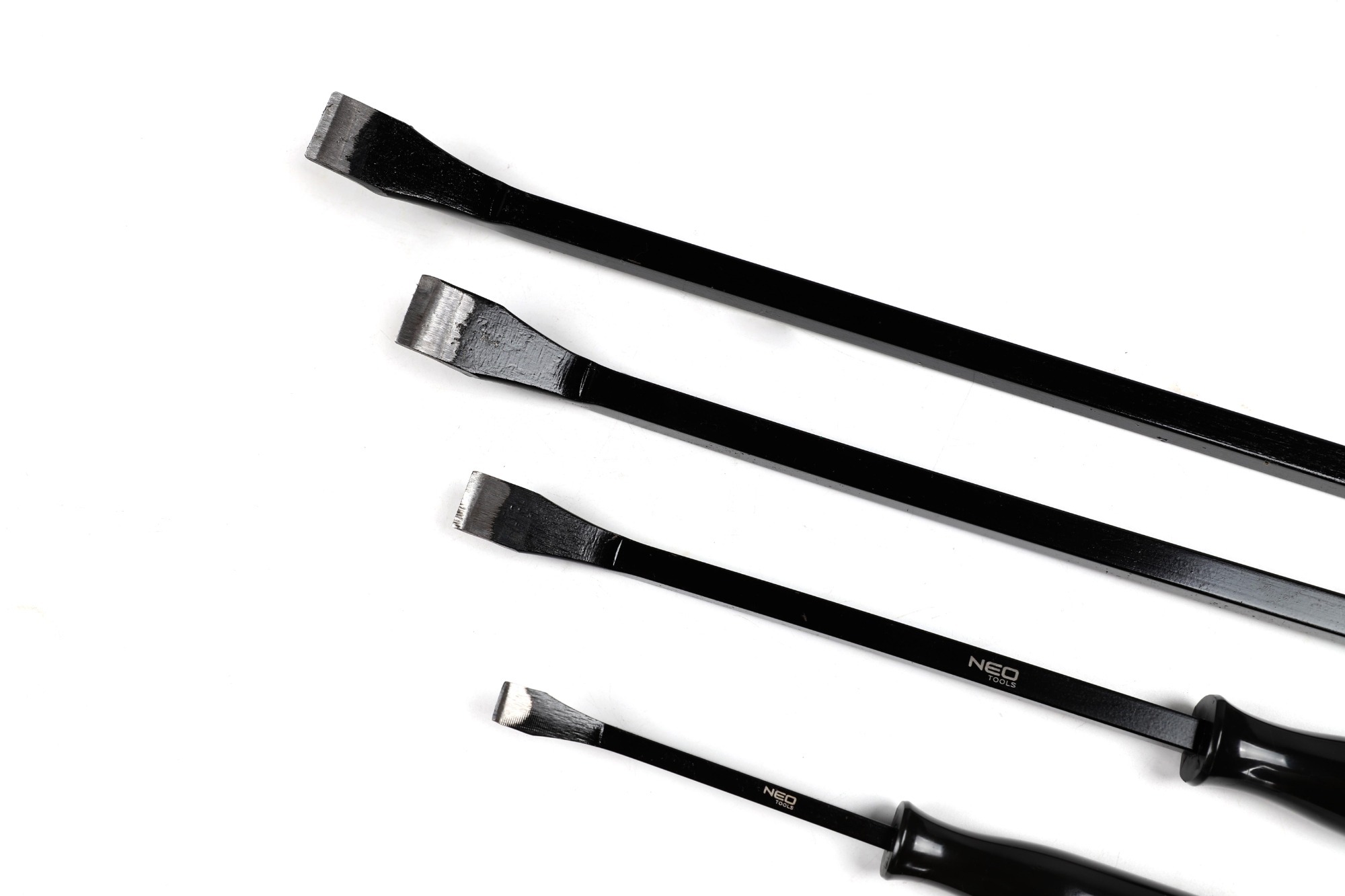 NEO Pry Bar Angled Heel Crowbar Prybar: 8",12",18",24"