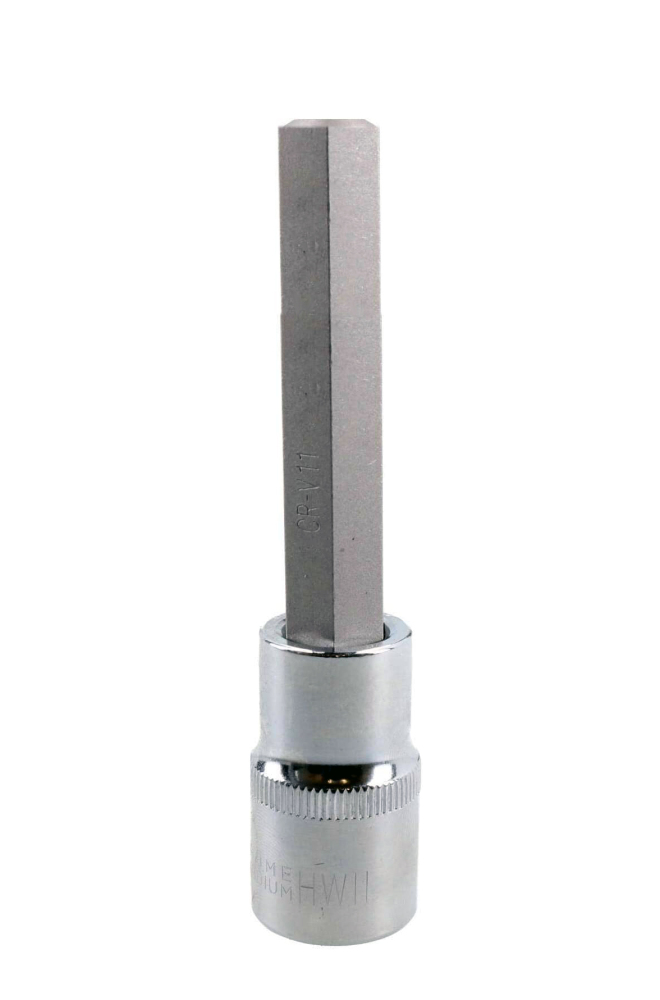 11mm 100mmL 3/8" Dr Hex Allen Bit Diesel Injector Bolt Remover Mercedes Benz