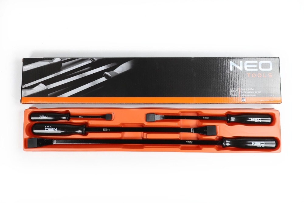 NEO Pry Bar Angled Heel Crowbar Prybar: 8",12",18",24"