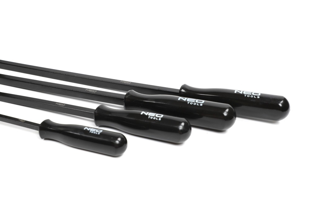 NEO Pry Bar Angled Heel Crowbar Prybar: 8",12",18",24"